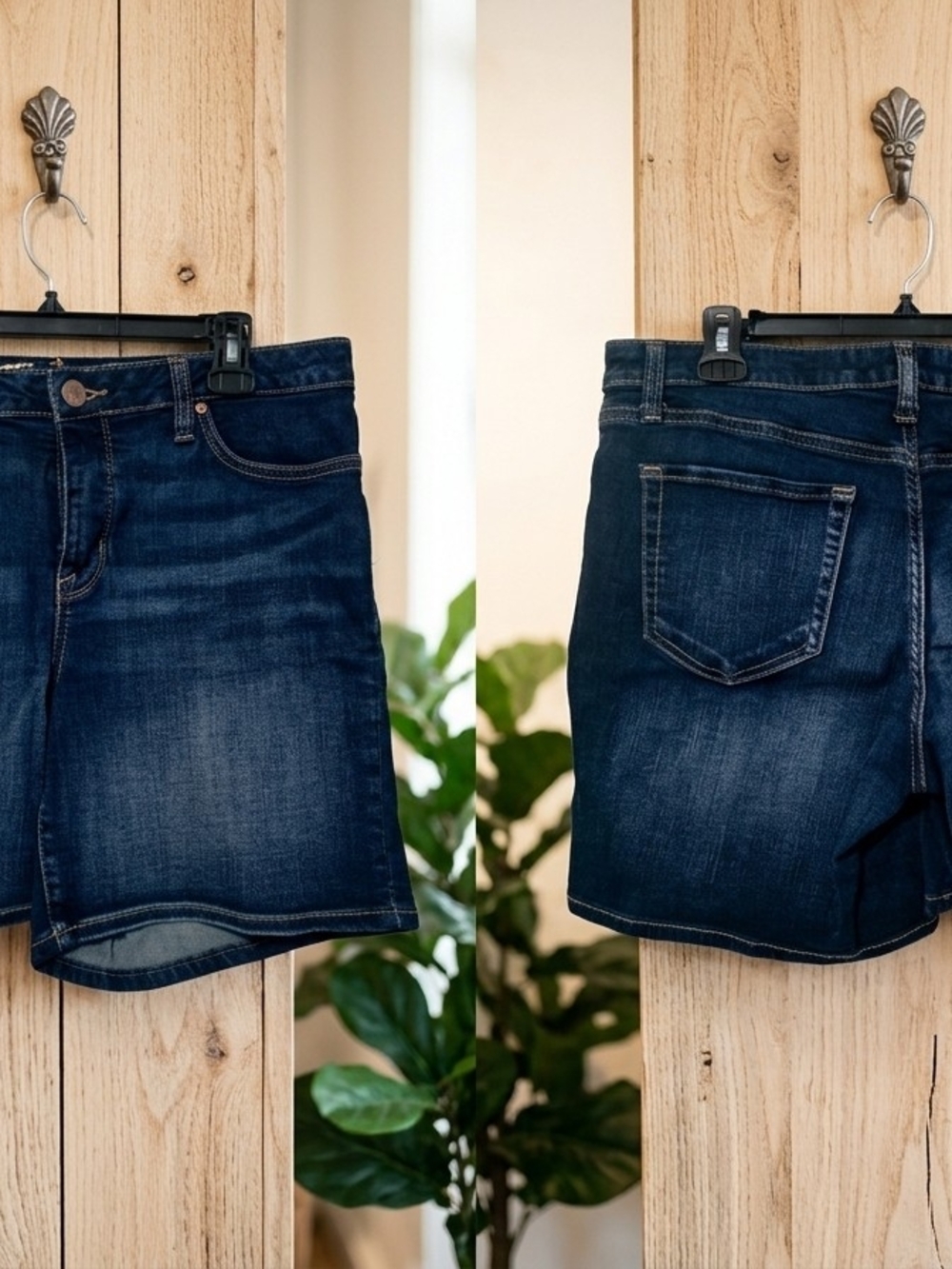 Seven7
Style: Mid-Rise Denim Shorts / Bermudas